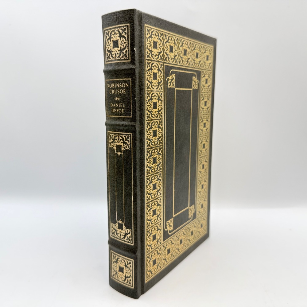 Robinson Crusoe Daniel Defoe Franklin Library 1979 Faux Leather Gold Gilt Edges